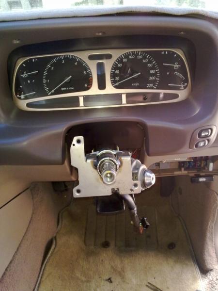 Steering Wheel Removed