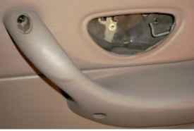 Door with handle removed