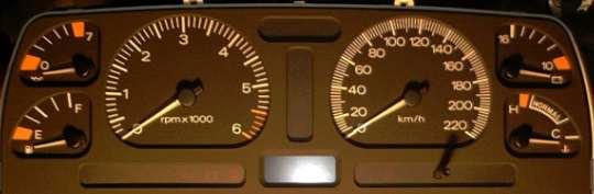 EF Police Series Instrument Cluster Off
