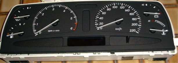 EF High Series Instrument Cluster Off
