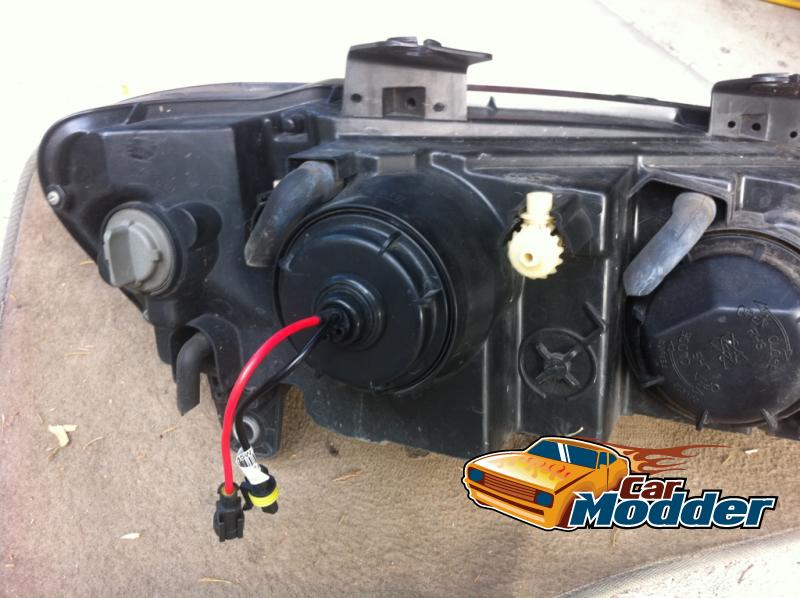 Modified Headlamp Bulb Cover