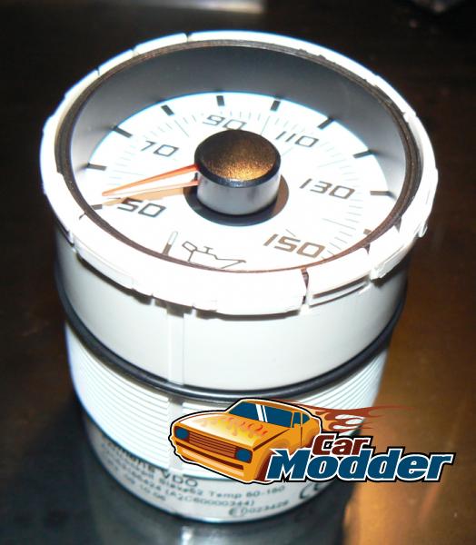 52mm VDO Gauge Glass Lens Removed