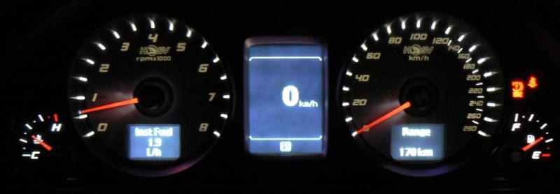 HSV Cluster with White Gauge Illumination