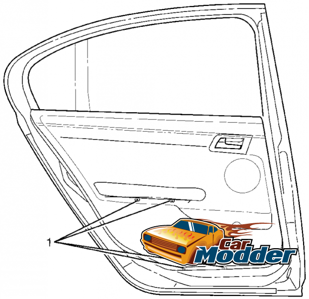 Rear Door Trim Screw Locations Trim A