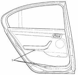 Rear Door Trim Screw Locations Trim B