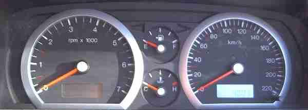 Ford Fairmont and Fairmont Ghia Instrument Cluster Off