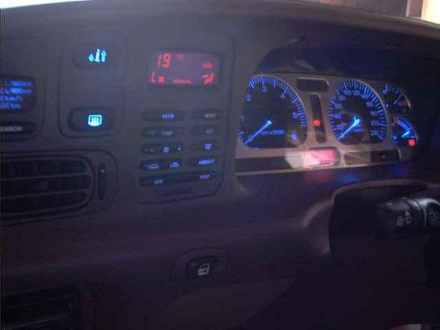 An EF Dash modified with Blue LED's