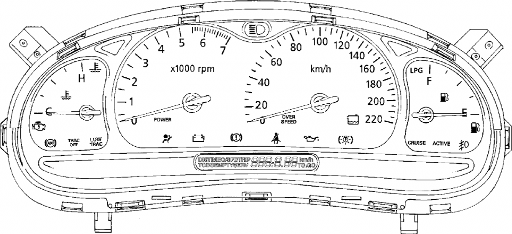 The VT / VX Level 1 Instrument Cluster