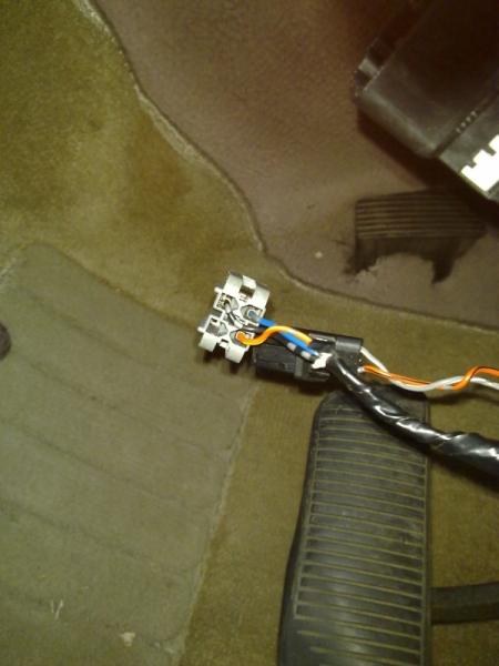 EF Vehicle side clockspring wiring connectors
