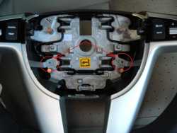 Steering Wheel Plastic Backing Screw Locations