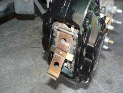 Removing the brake pads, and brake pad carrier