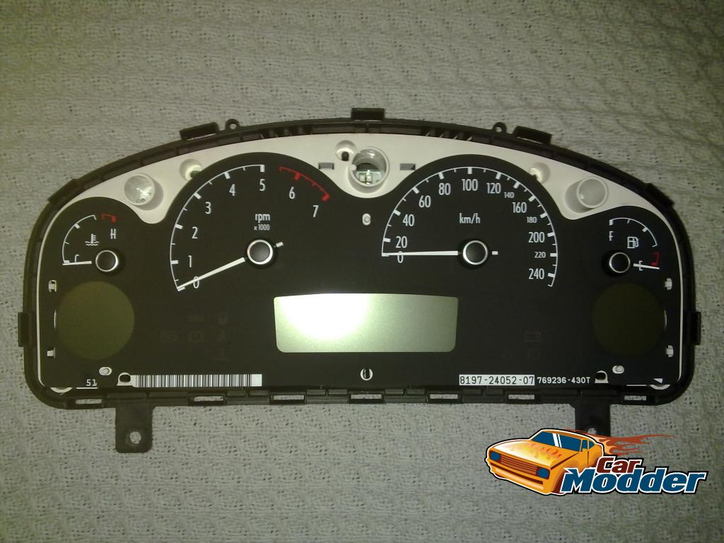 Holden VY Instrument Cluster with the dial surround removed