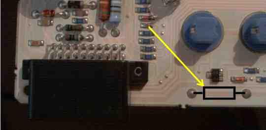 The Location of the Required Resistor for LCD Dimming