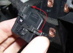 Instrument cluster electrical connector disengaged