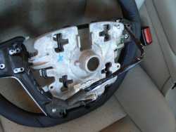 Steering Wheel Plastic Trim Removed