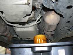 Existing Oil Filter Removed form the vehicle