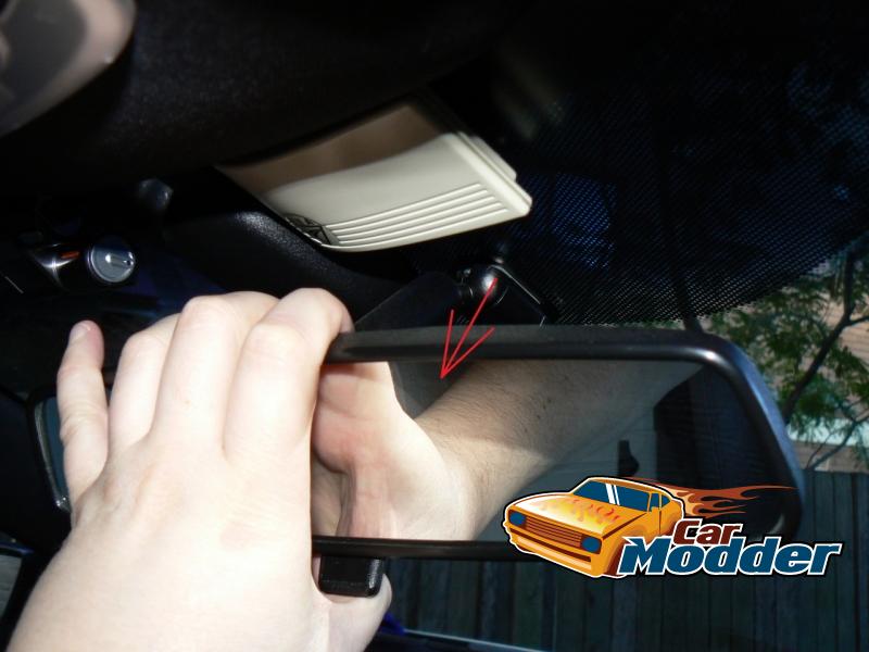 Removing the existing rear view mirror