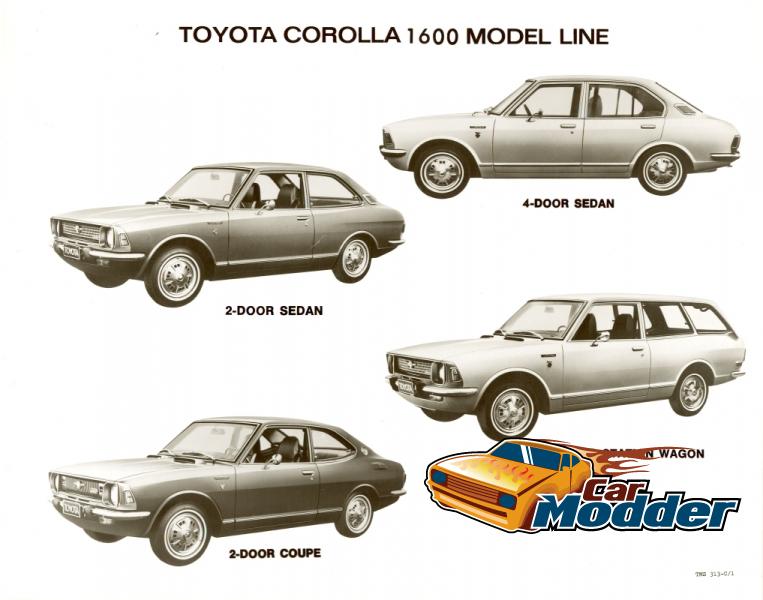 1971 Corolla Model Lineup