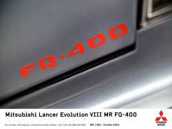 Mitsubishi Lancer EVO VIII - FQ400