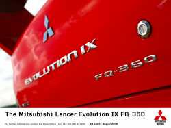 Mitsubishi Lancer EVO IX - FQ360