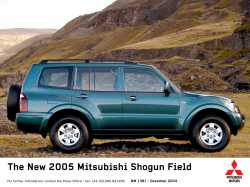 2005 Mitsubishi Pajero / Shogun / Montero Field