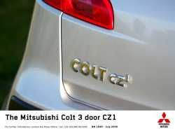 2008 Mitsubishi Colt 3 Door CZ1