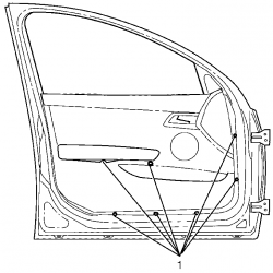 Front Door Trim Screws Level A