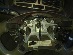 Steering wheel mounted, with audio and cruise buttons fitted
